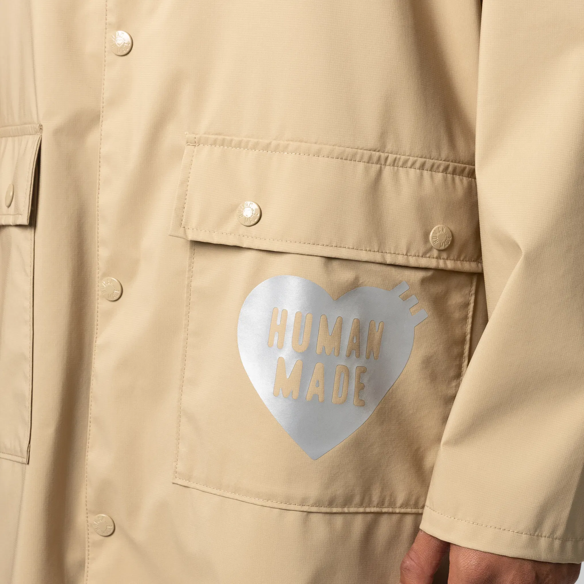 Human Made Packable Rain Coat - Beige