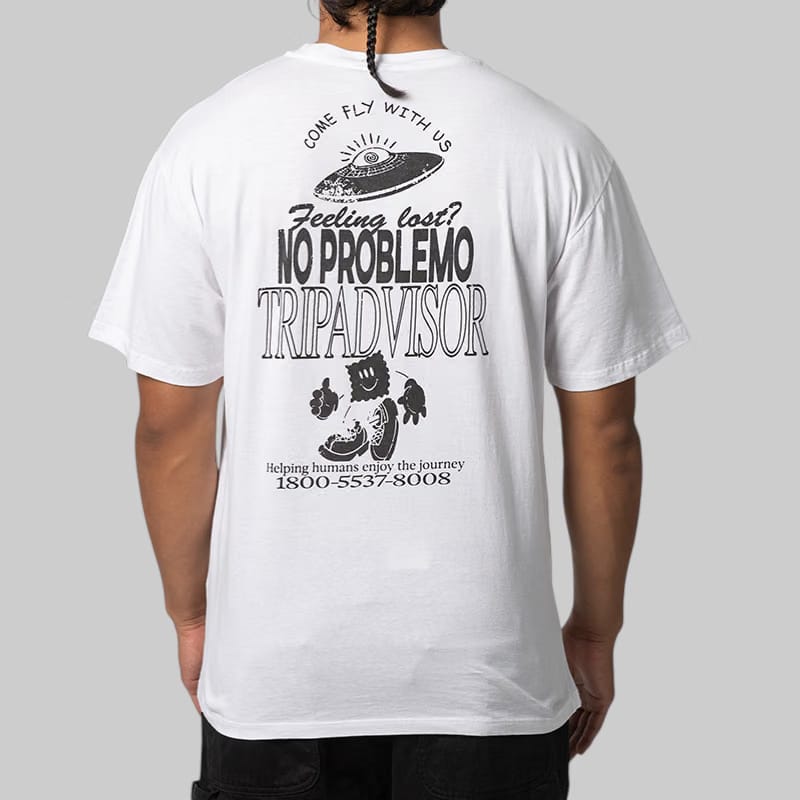 NO PROBLEMO Trip Advisor T-Shirt - White