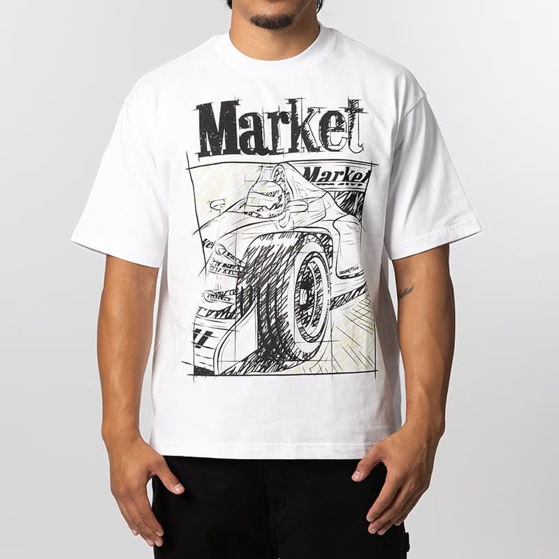 MARKET Scribbled Formula UV T-Shirt - White