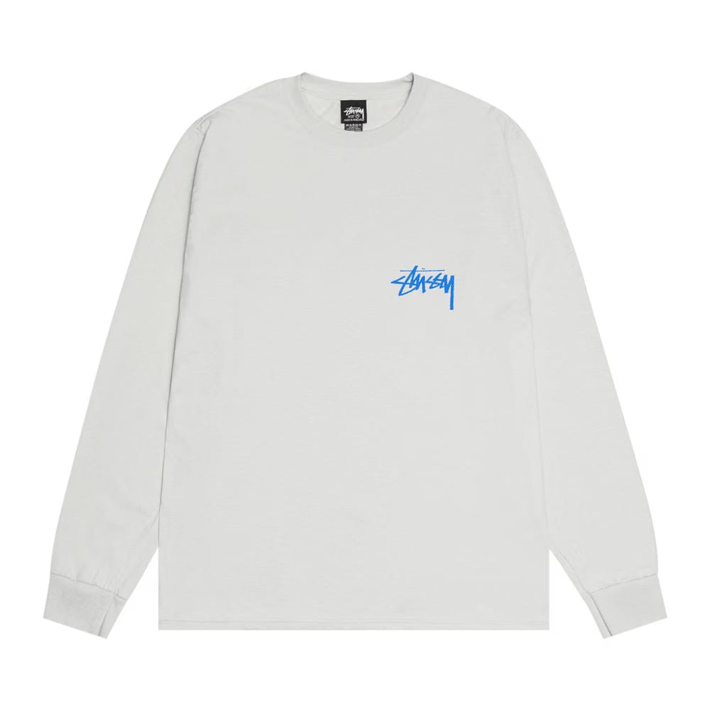 Stussy Beat Crazy Long-Sleeve T-Shirt Fog