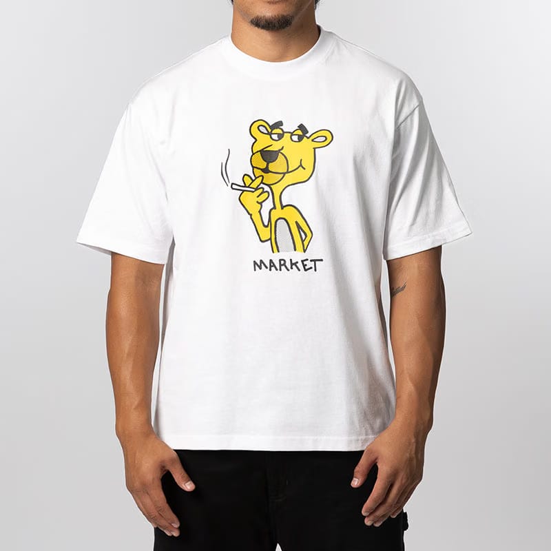MARKET Yellow Panther T-Shirt - White