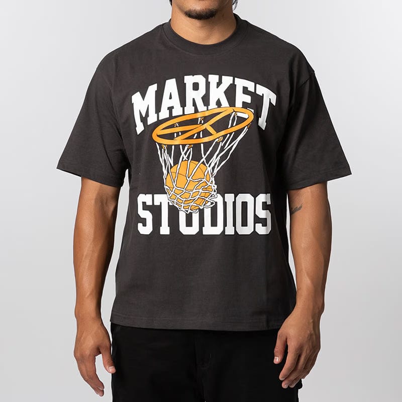 MARKET Shooting For Peace T-Shirt - Washed Black