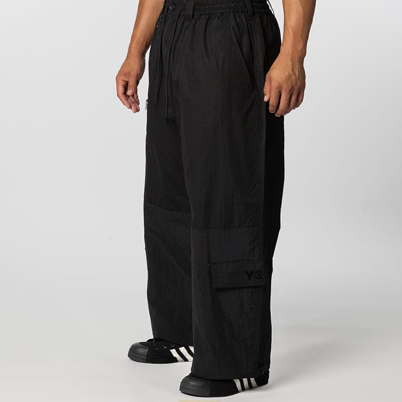 Y-3 Cropped Straight Leg Pant - Black