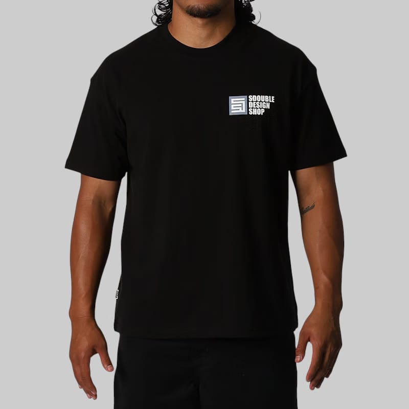 S/Double Painter T-Shirt - Black