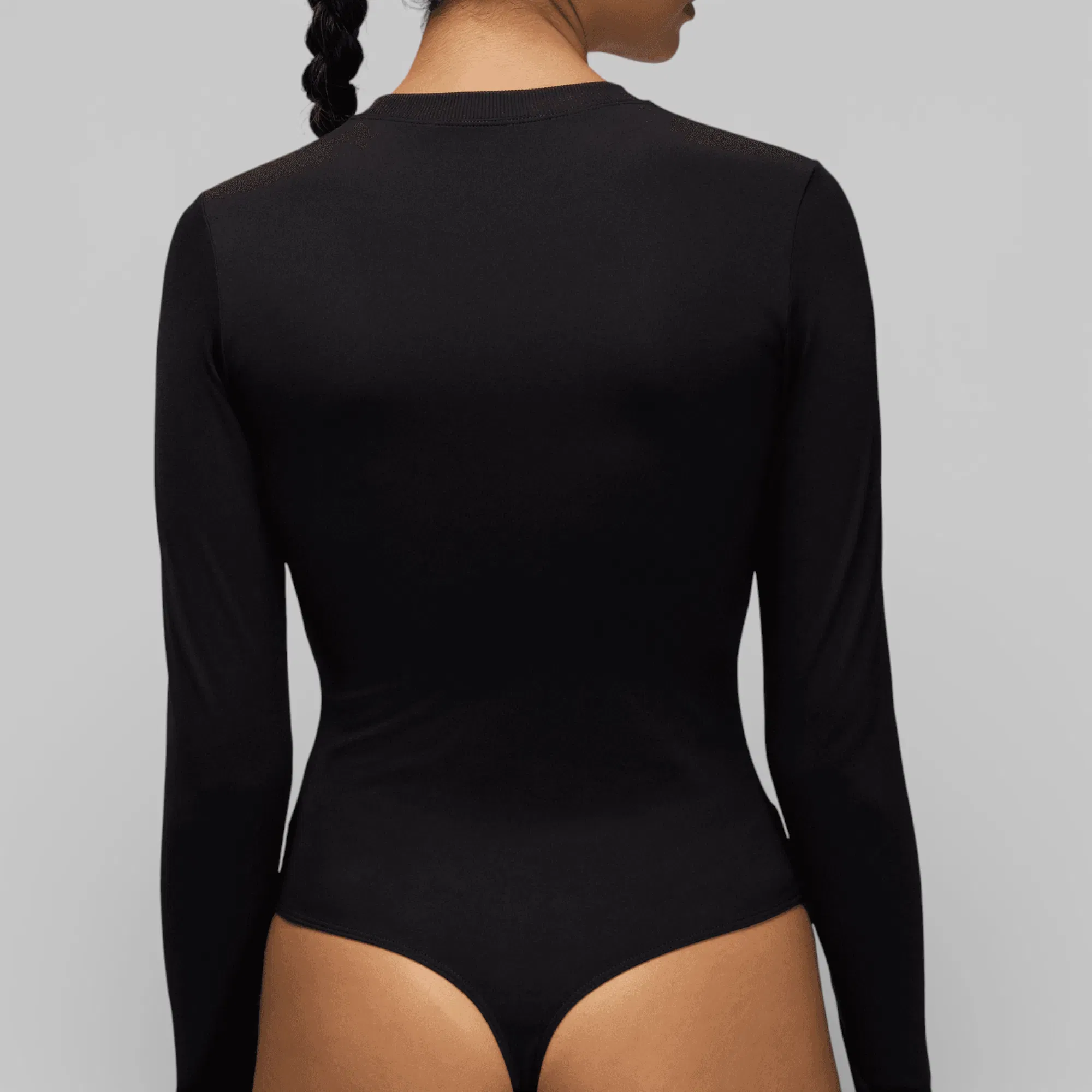 Air Jordan Brooklyn Long Sleeve Bodysuit - Black/White