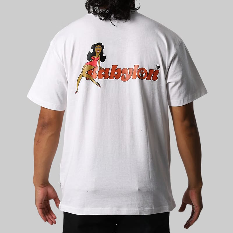 Babylon Groovy Lady T-Shirt - Pure White