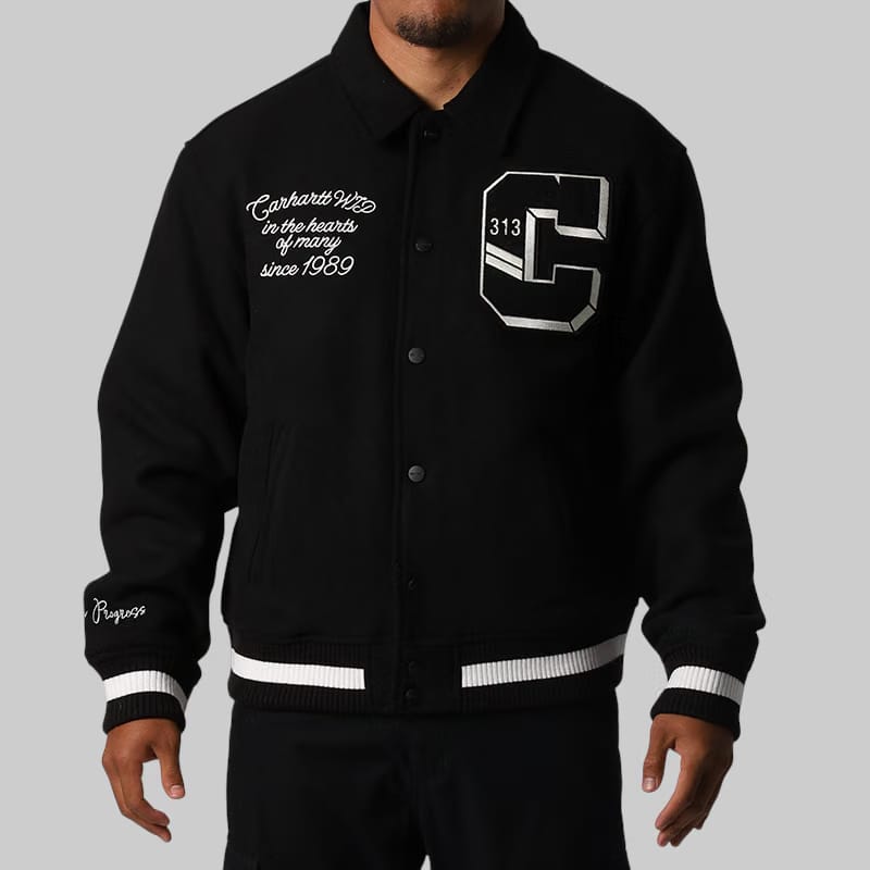 Carhartt WIP World Class Varsity Jacket - Black