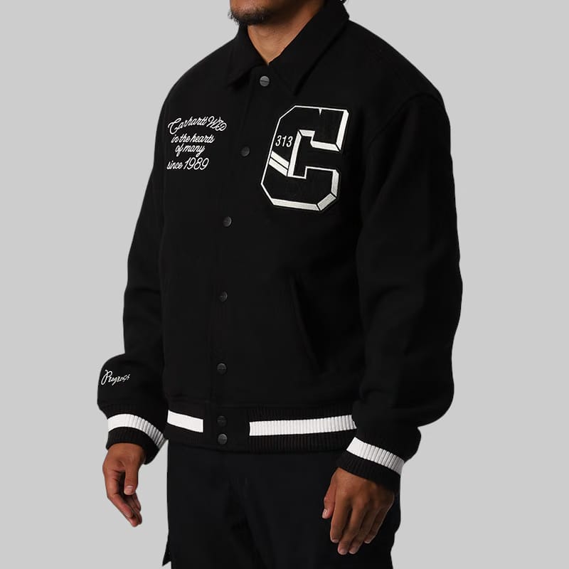 Carhartt WIP World Class Varsity Jacket - Black