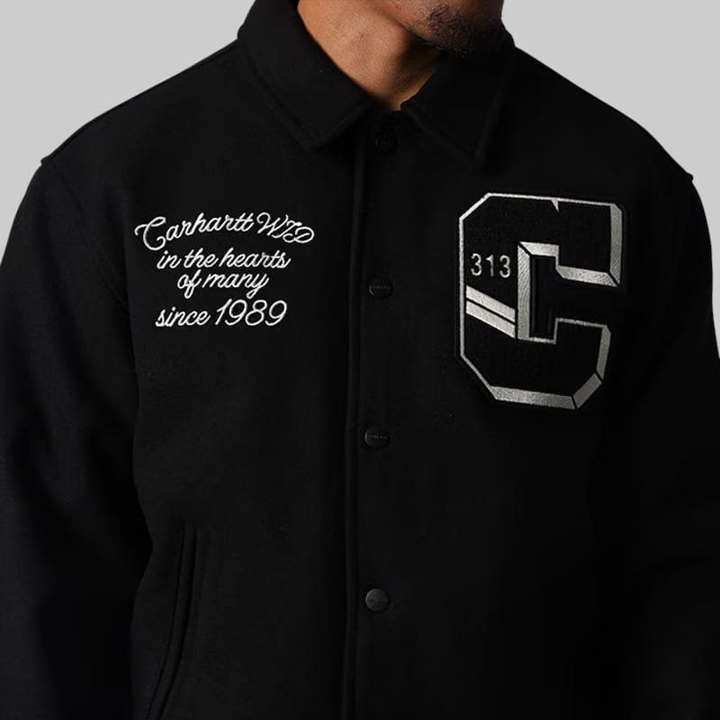 Carhartt WIP World Class Varsity Jacket - Black