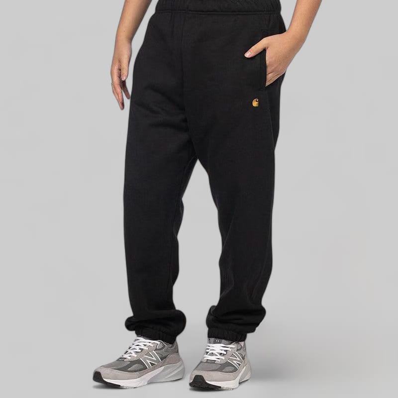 Carhartt WIP Chase Sweatpant - Black/Gold
