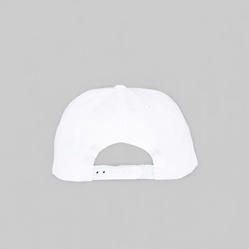 Quiet Golf Stencil 5 Panel Hat - White