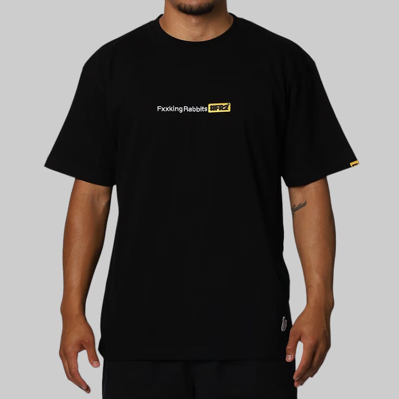 FR2 Fxxking Rabbits Logo T-Shirt - Black