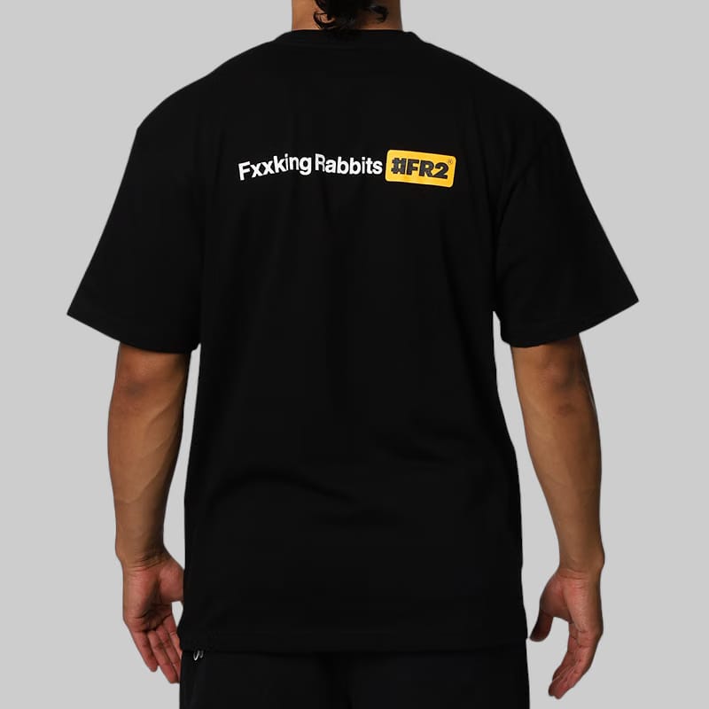 FR2 Fxxking Rabbits Logo T-Shirt - Black