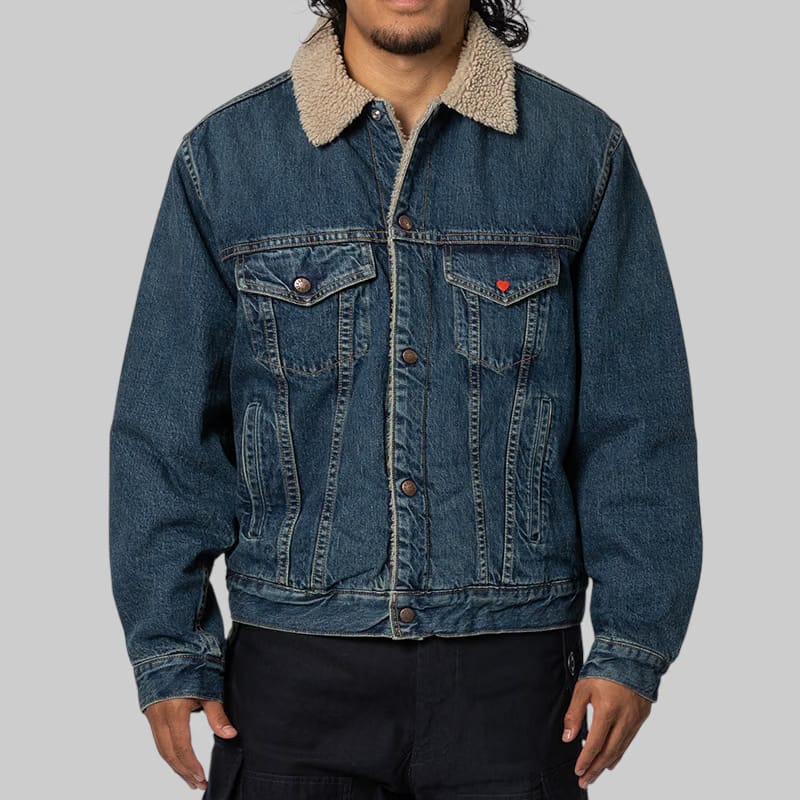 Human Made Boa Lined Denim Jacket - Indigo