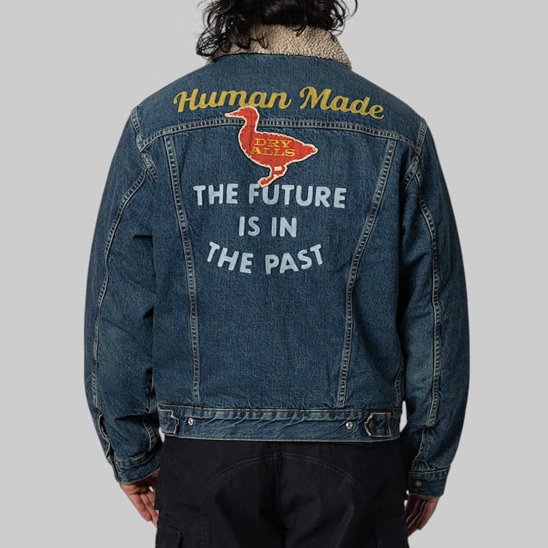 Human Made Boa Lined Denim Jacket - Indigo