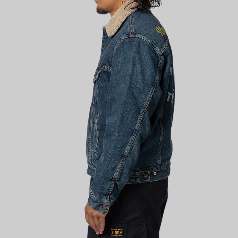 Human Made Boa Lined Denim Jacket - Indigo