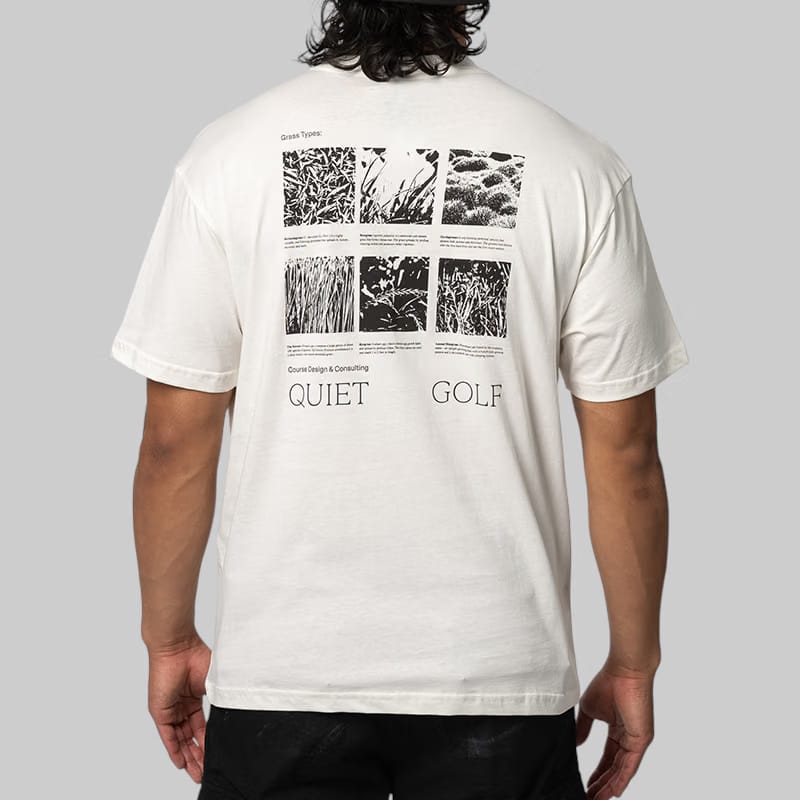 Quiet Golf Grass Types T-Shirt - White