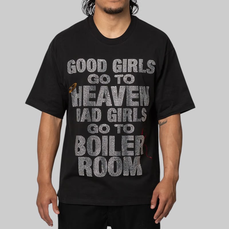 Boiler Room Good Girls Diamante T-Shirt - Black