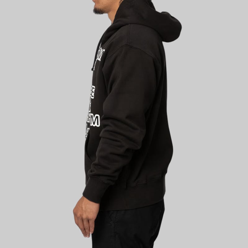 Boiler Room Language Zip-Up Hoodie - Black