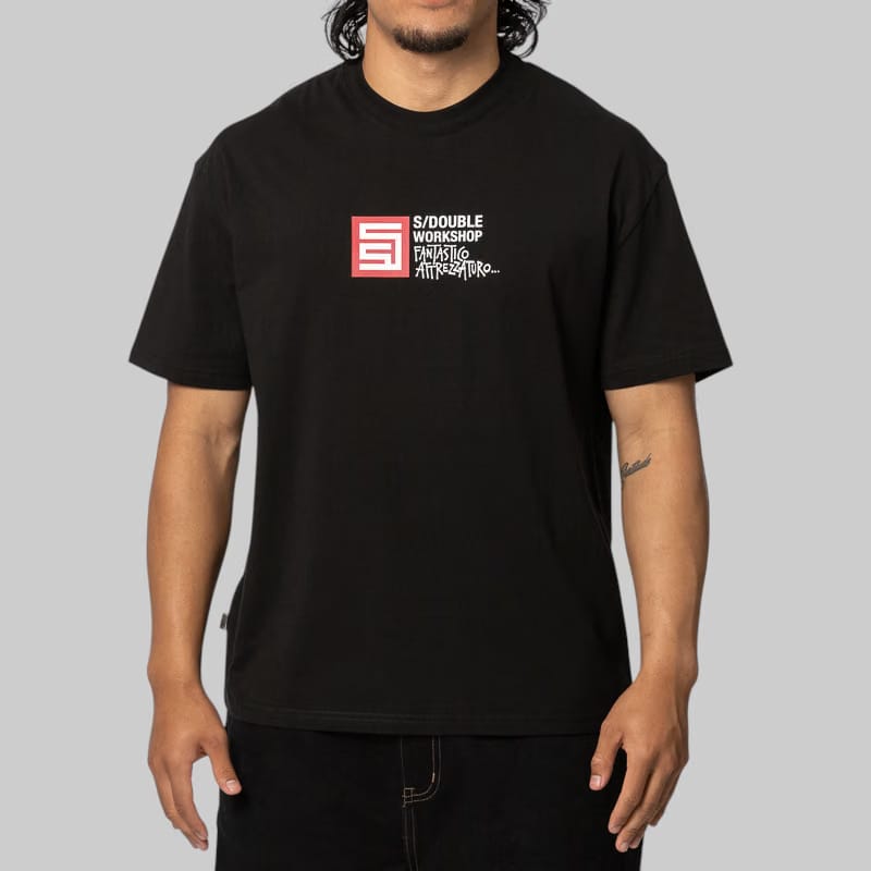 S/Double Fantastico T-Shirt - Black