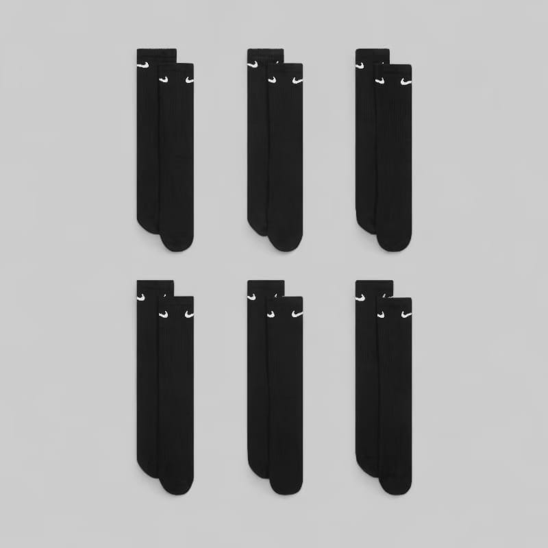 Nike Everyday Cushioned Crew Sock (6 Pack)