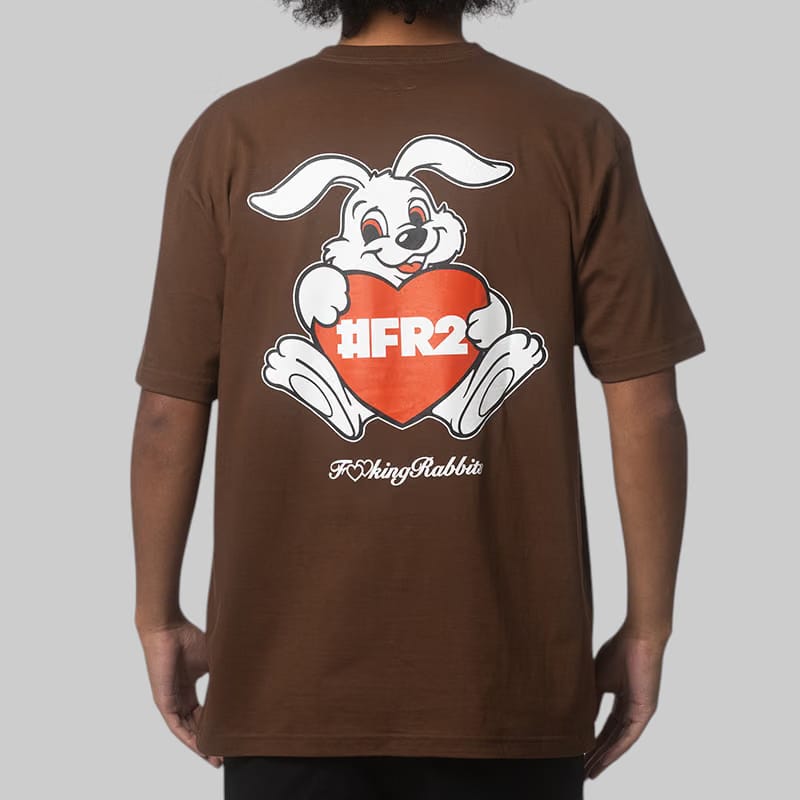FR2 Heart Rabbit T-Shirt - Brown