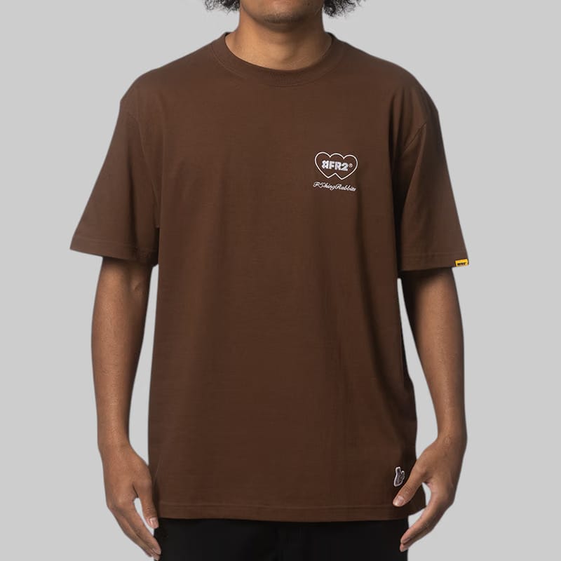 FR2 Heart Rabbit T-Shirt - Brown