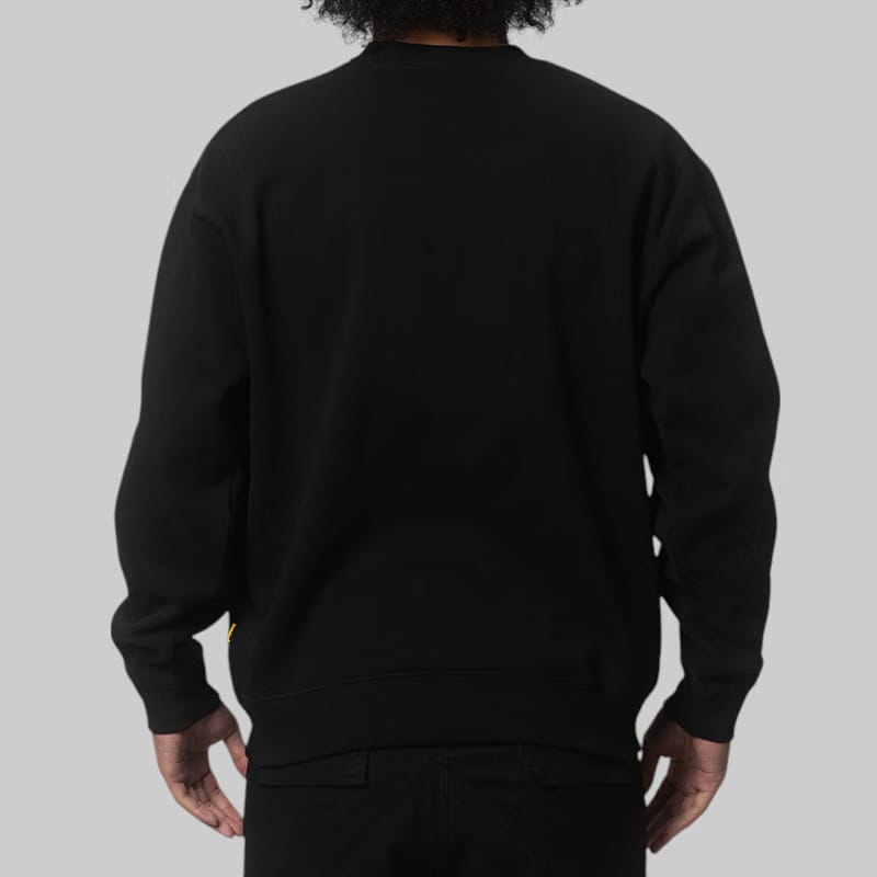 FR2 Embroidery Egg Sushi Rabbit Sweatshirt - Black
