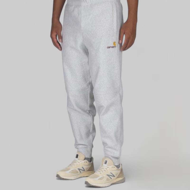 Carhartt WIP American Script Jogging Pant - Ash Heather