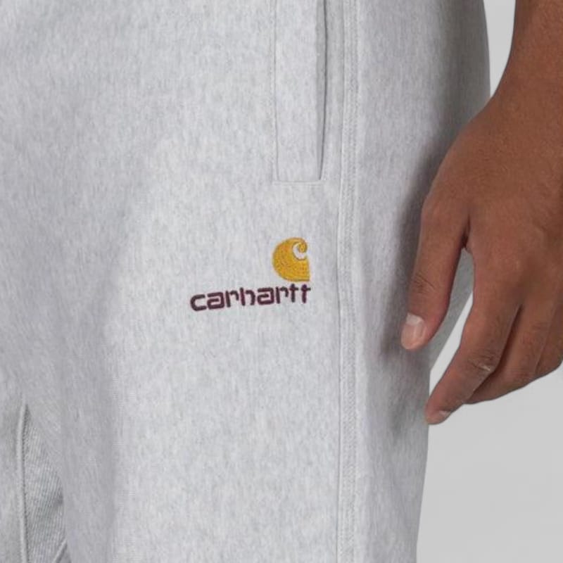 Carhartt WIP American Script Jogging Pant - Ash Heather