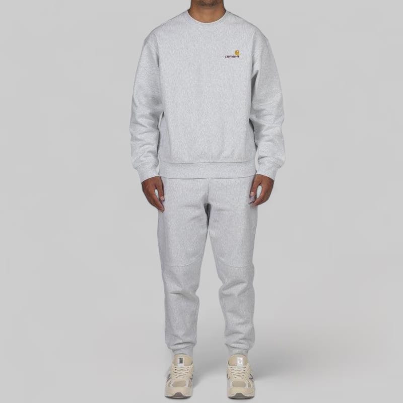 Carhartt WIP American Script Jogging Pant - Ash Heather