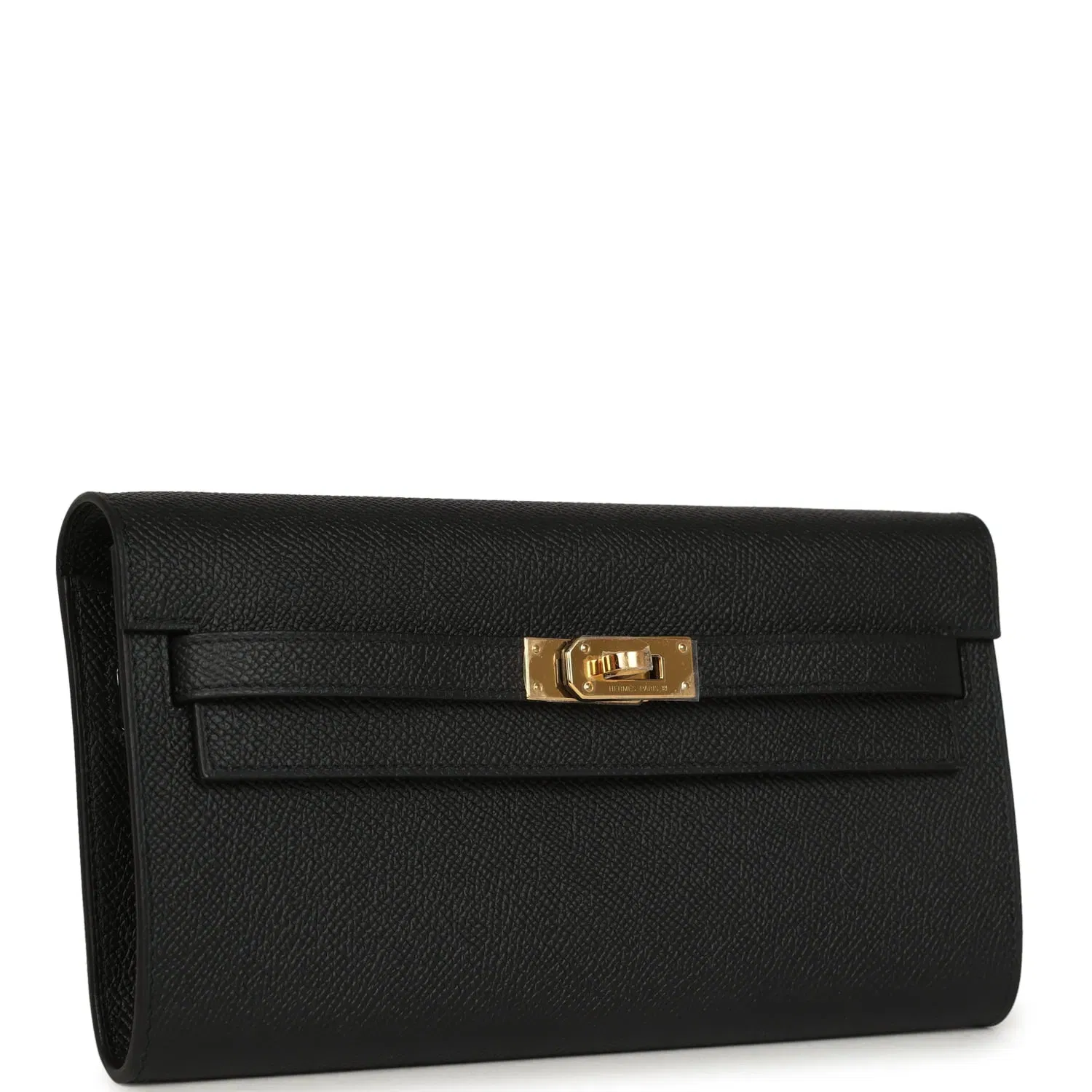Hermes Kelly Wallet To Go Black Epsom Gold Hardware
