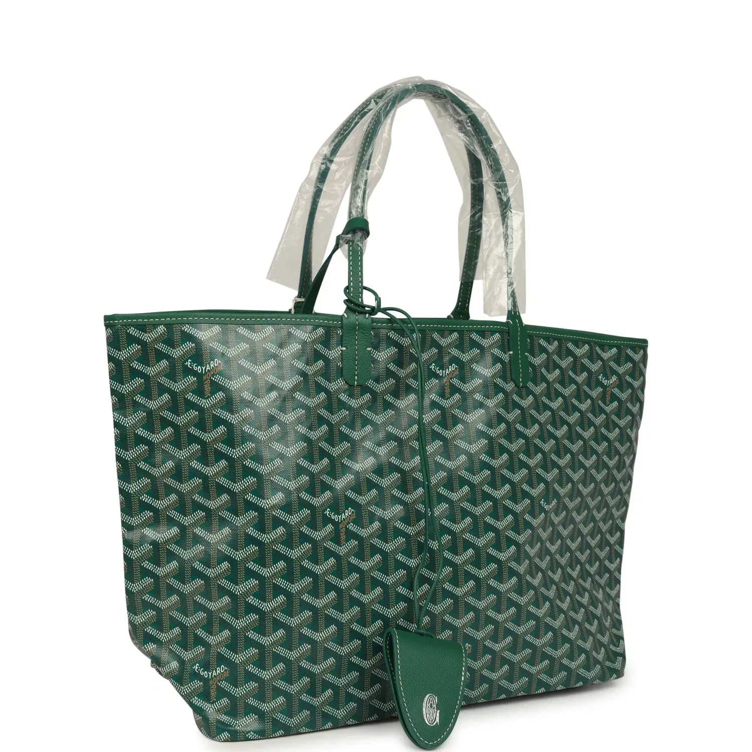 Goyard Goyardine Green Saint Louis PM Tote Bag Palladium Hardware