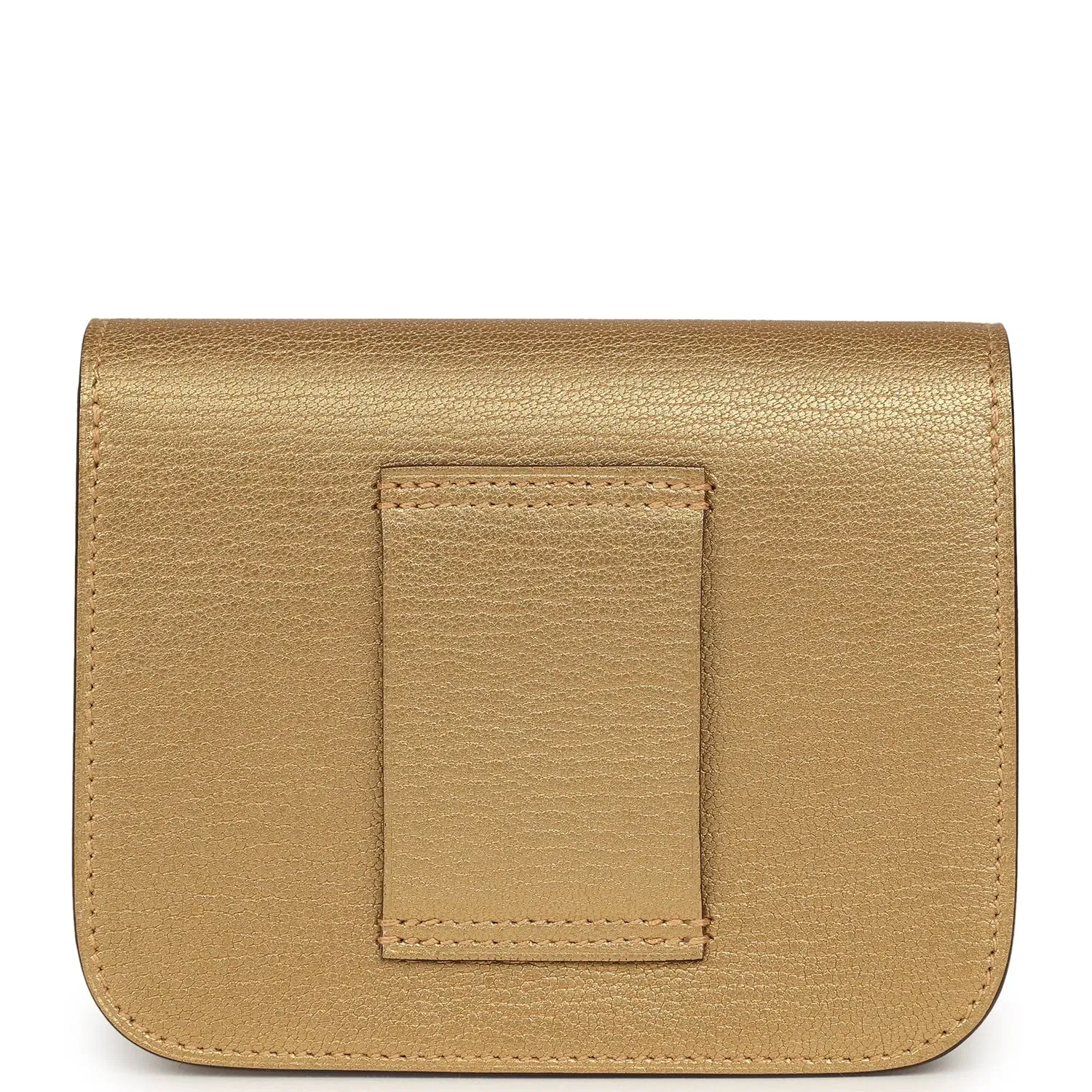 Hermes Constance Slim Wallet Dore Chevre Chamkilight Permabrass Hardware
