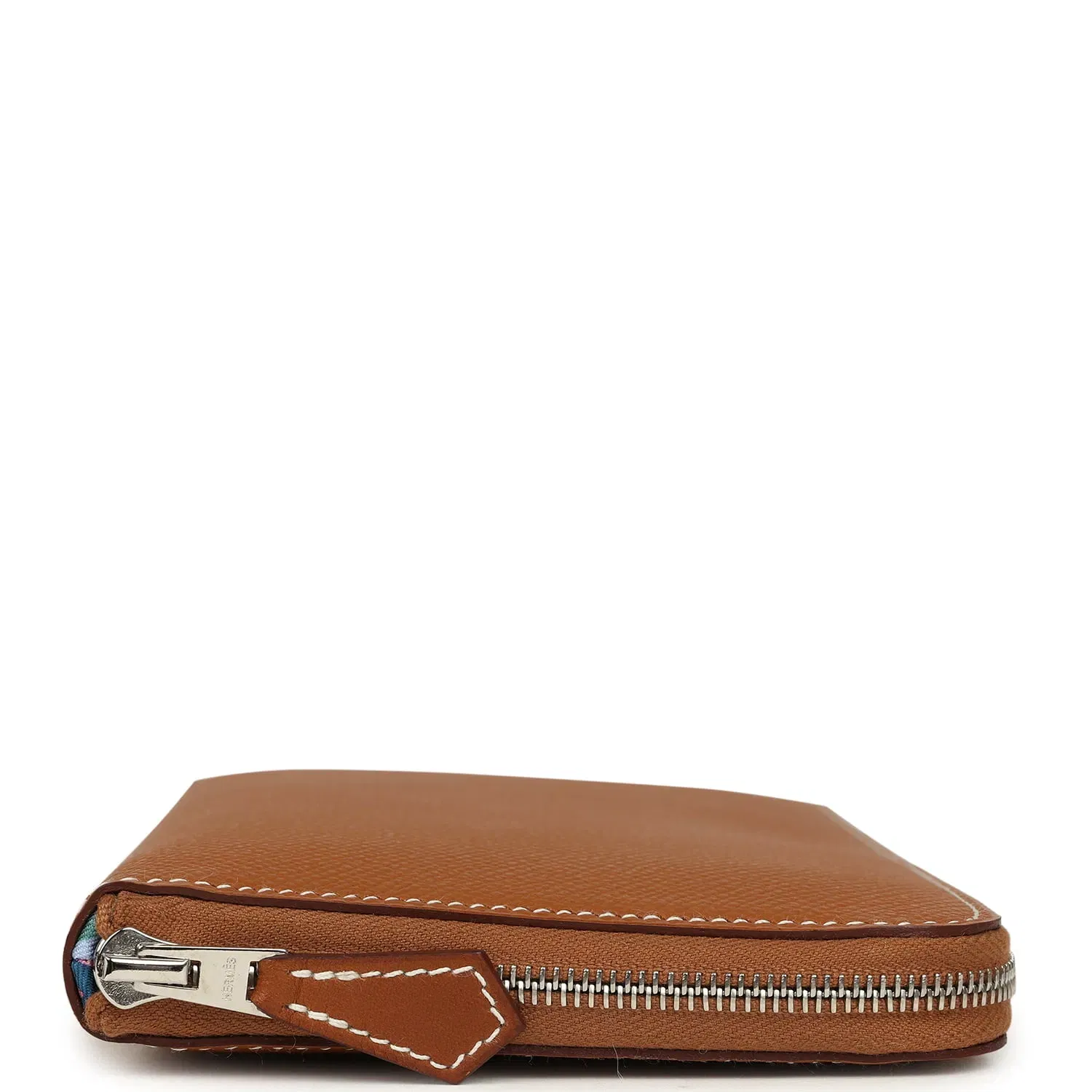 Hermes Silk'In Classique Long Wallet Gold Epsom Palladium Hardware