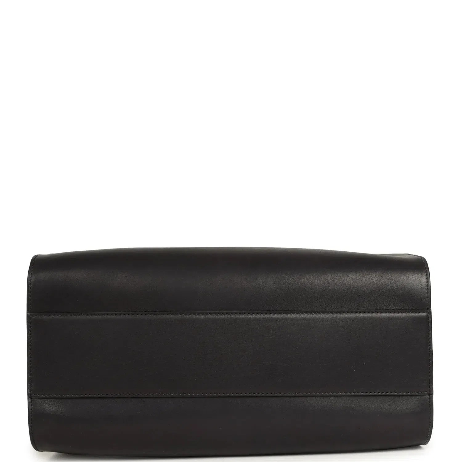 The Row Marlo 14 Tote Bag Black Saddle Silver Hardware