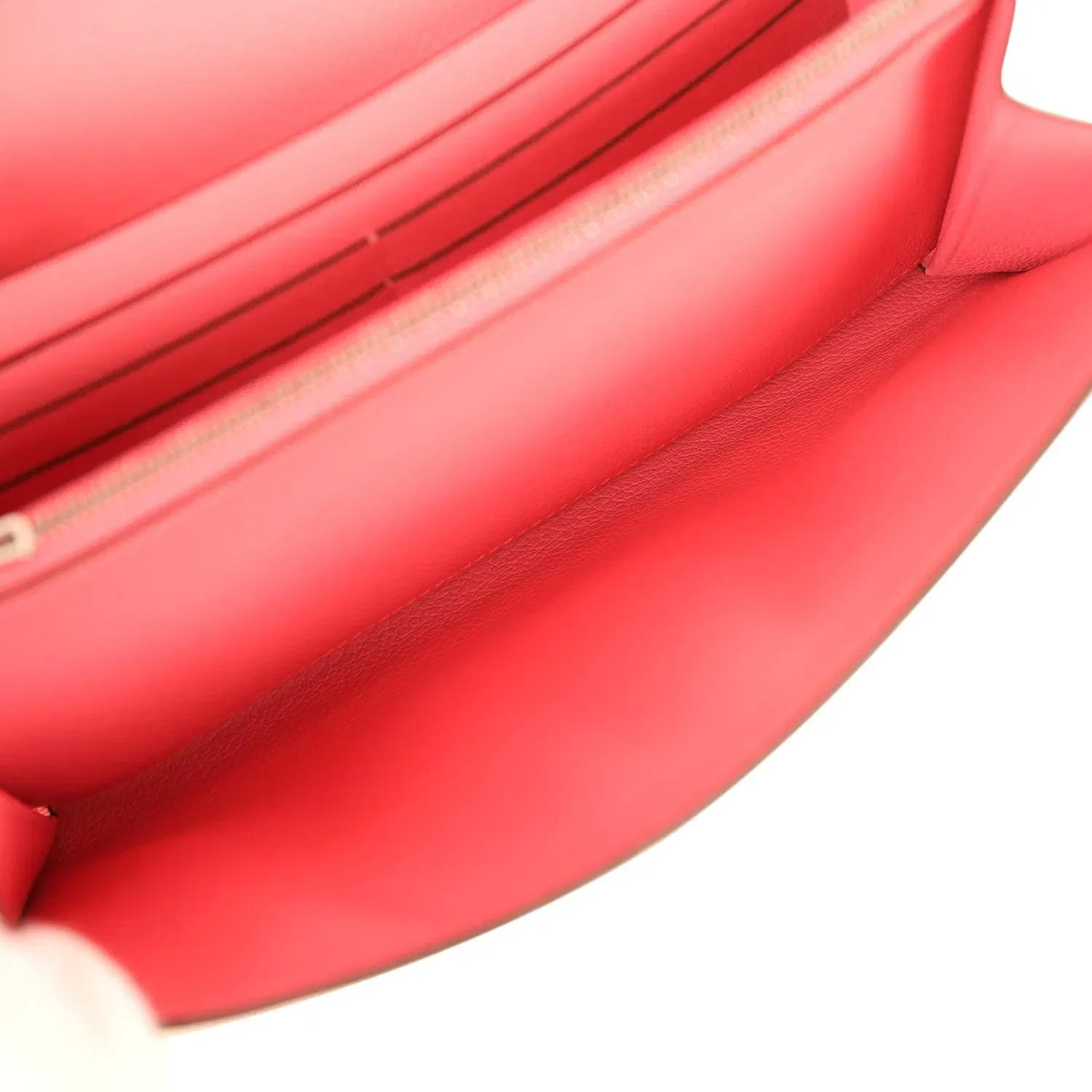 Hermes Constance Wallet To Go Rose Azalee Evercolor Palladium Hardware