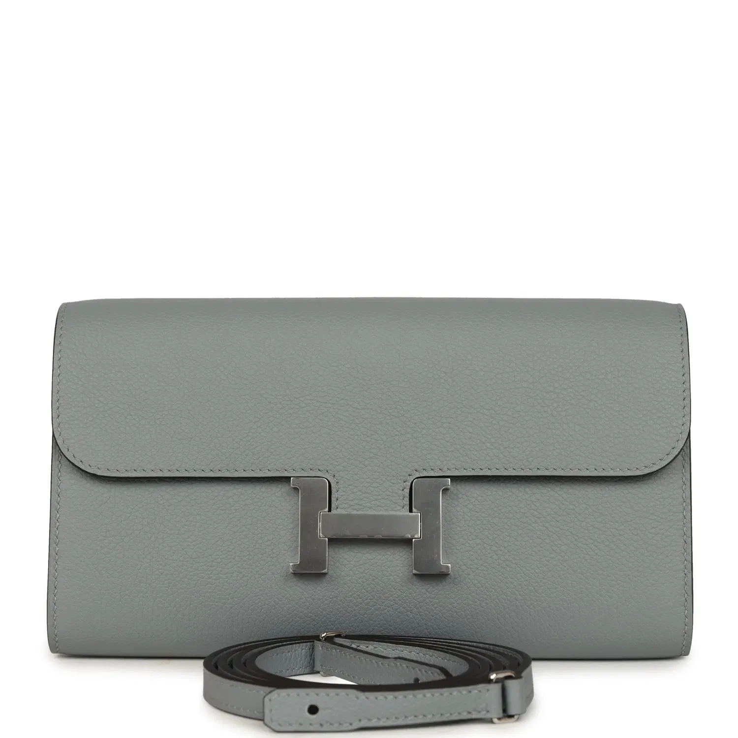 Hermes Constance Wallet To Go Gris Pantin Evercolor Palladium Hardware