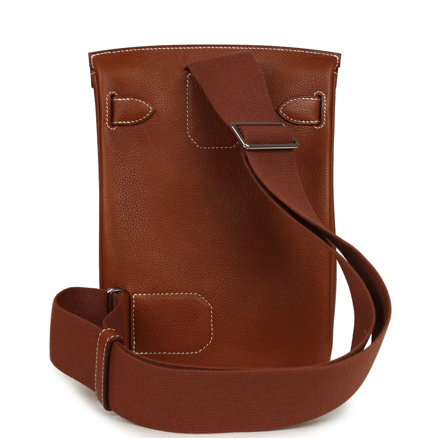 Hermes HAC A Dos PM Backpack Fauve Barenia Faubourg Palladium Hardware