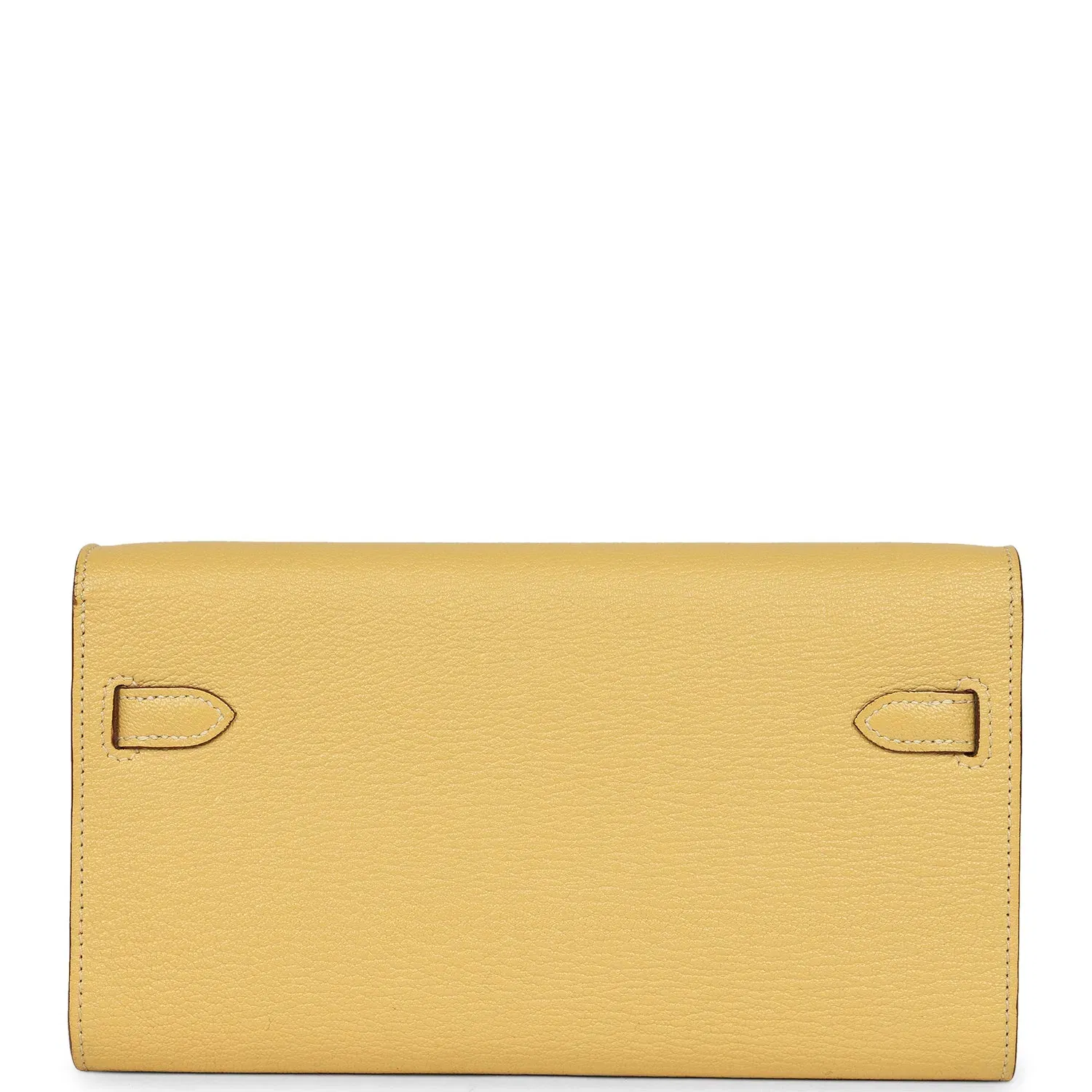 Hermes Kelly To Go Wallet Jaune Foin Chevre Mysore Palladium Hardware
