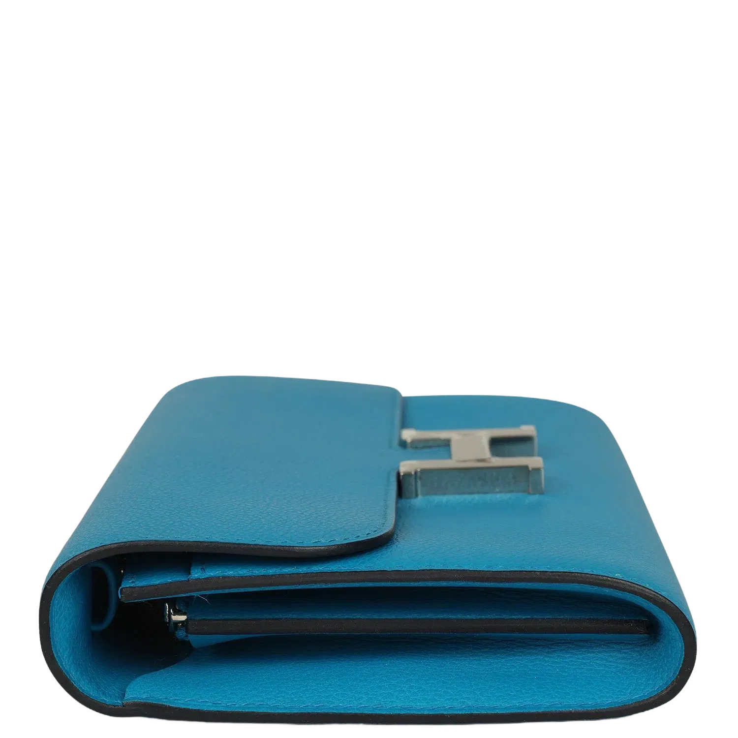 Hermes Constance Wallet To Go Bleu Frida Evercolor Palladium Hardware