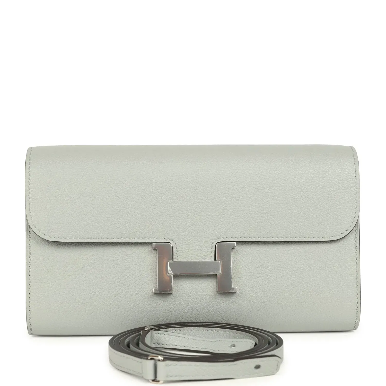 Hermes Constance Wallet To Go Bleu Glacier Evercolor Palladium Hardware