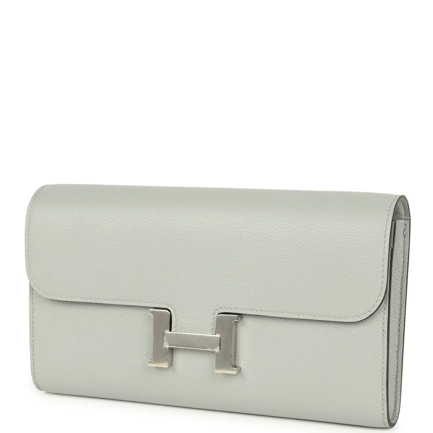 Hermes Constance Wallet To Go Bleu Glacier Evercolor Palladium Hardware