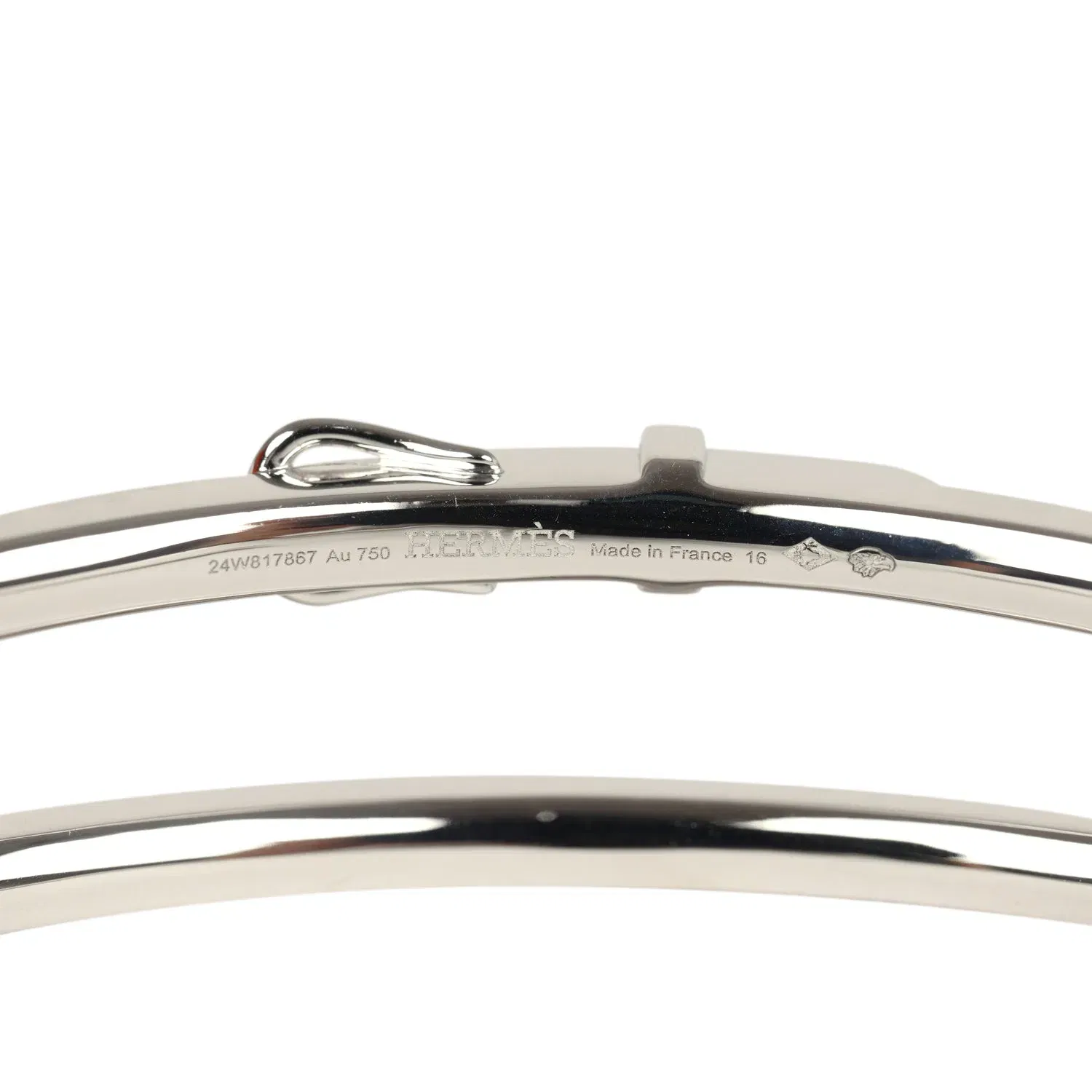 Hermes Etriviere Bracelet GM White Gold & Diamonds