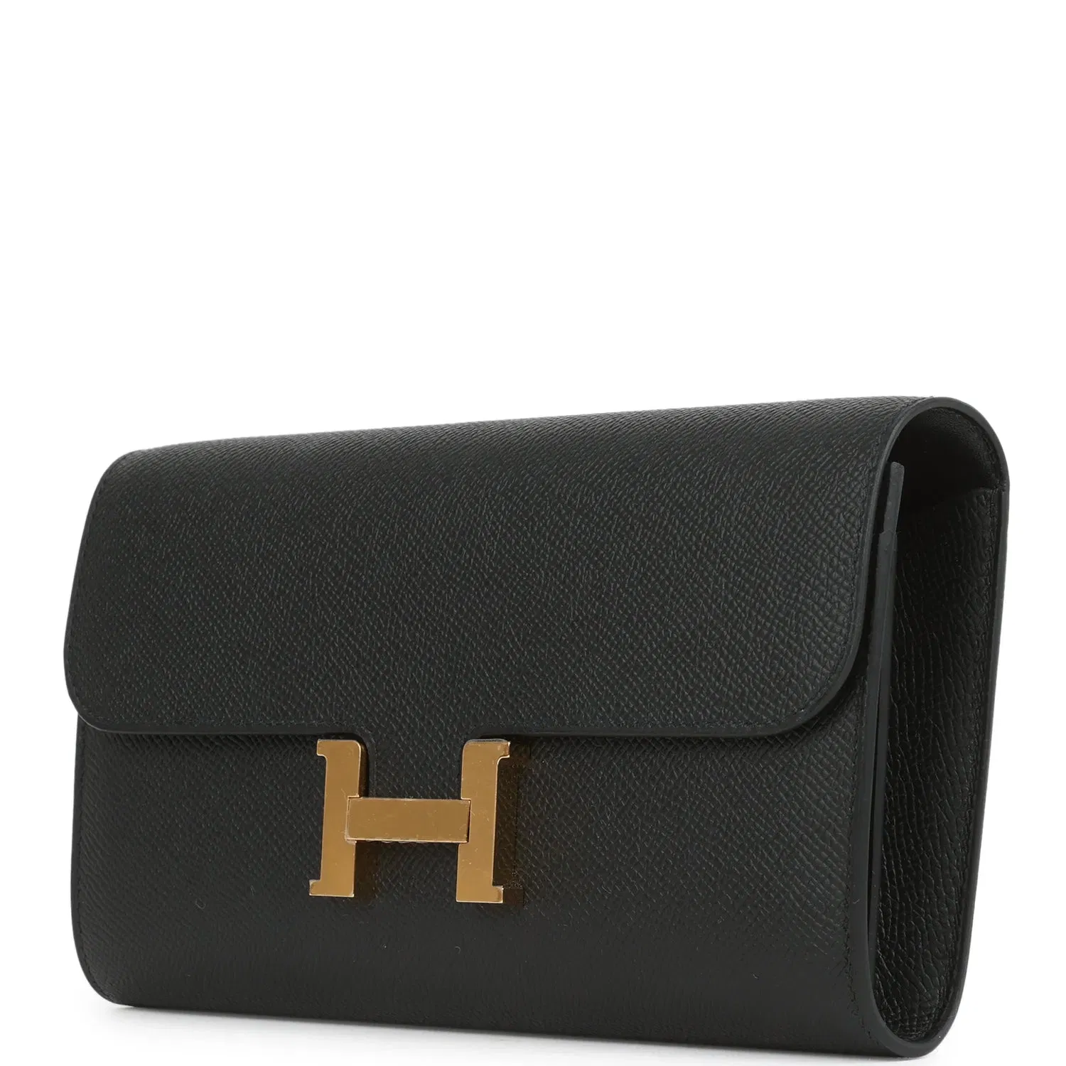 Hermes Constance Wallet To Go Black Epsom Gold Hardware