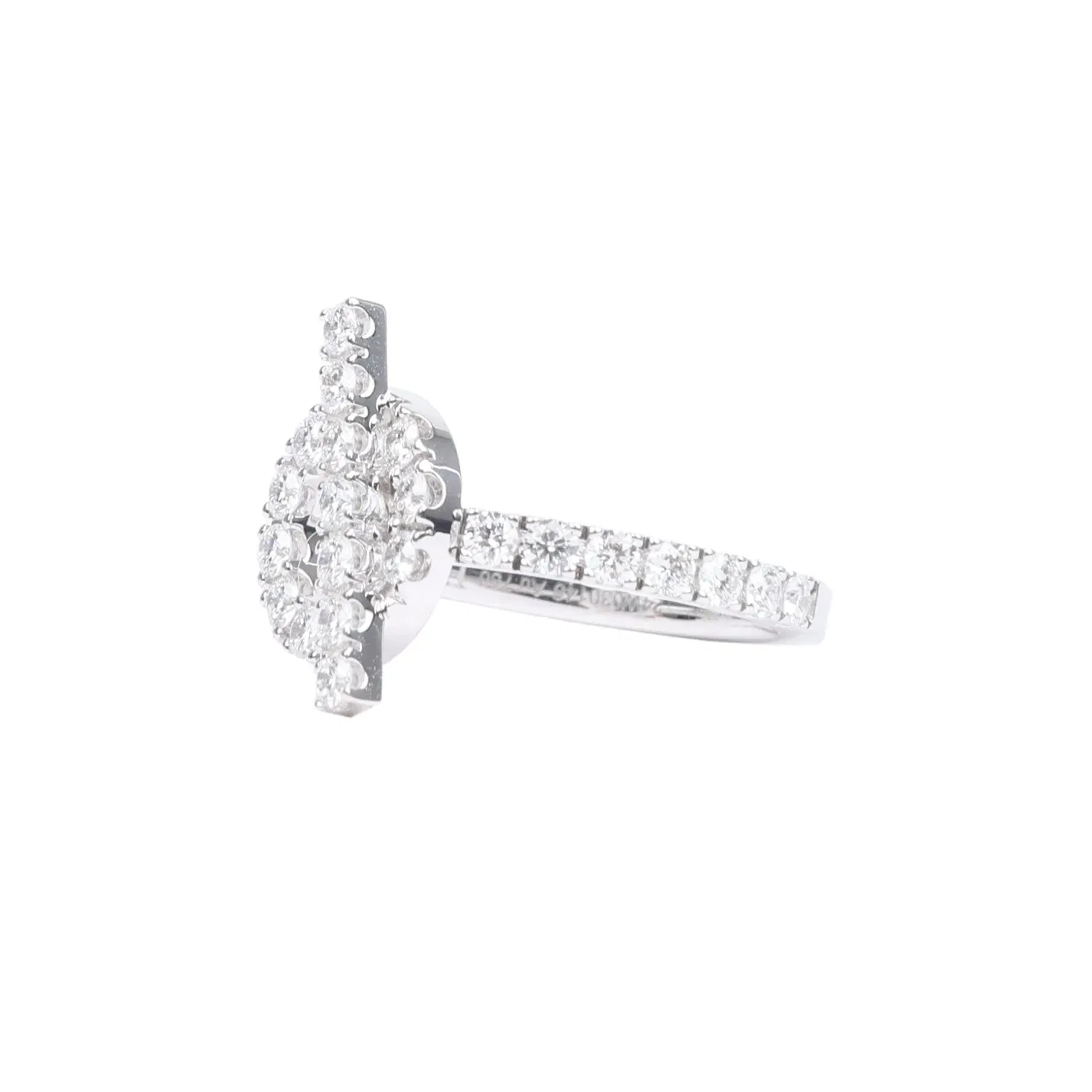 Hermes Finesse Ring Diamonds and 18K White Gold