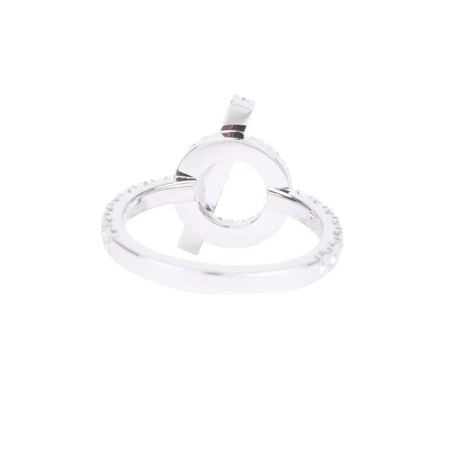 Hermes Finesse Ring Diamonds and 18K White Gold