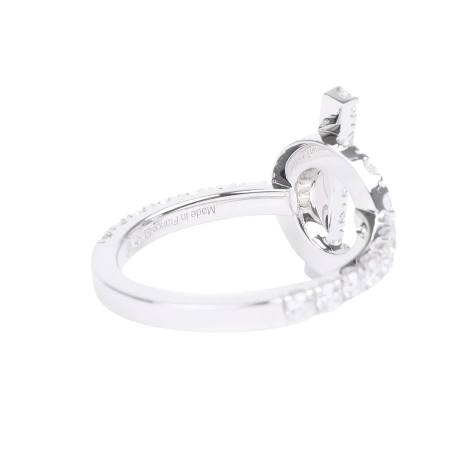 Hermes Finesse Ring Diamonds and 18K White Gold