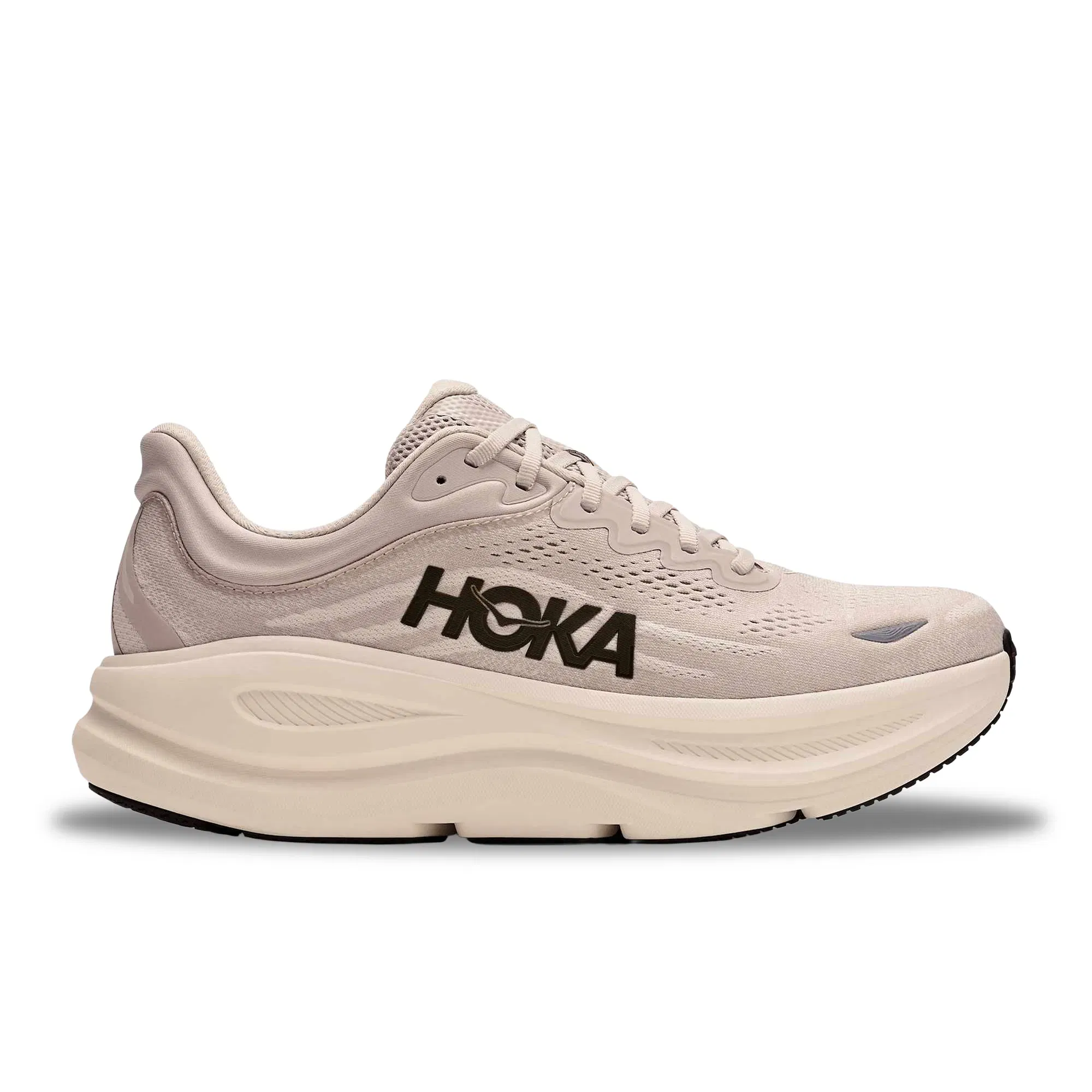 Hoka M Bondi 9 Color: RIVER ROCK GREY / ALABASTER Style: 1162011-RRCK