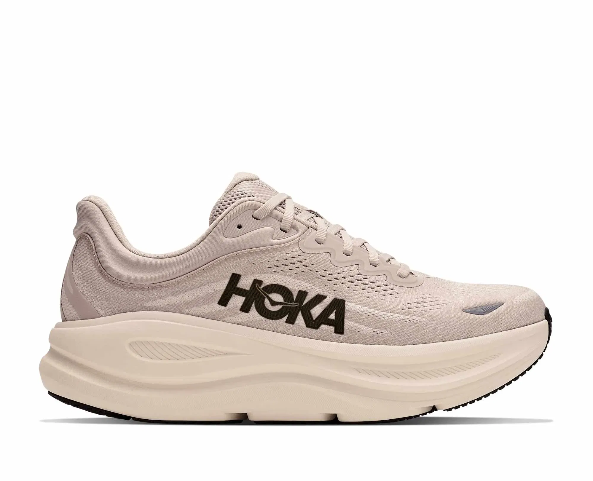 Hoka M Bondi 9 Color: RIVER ROCK GREY / ALABASTER Style: 1162011-RRCK